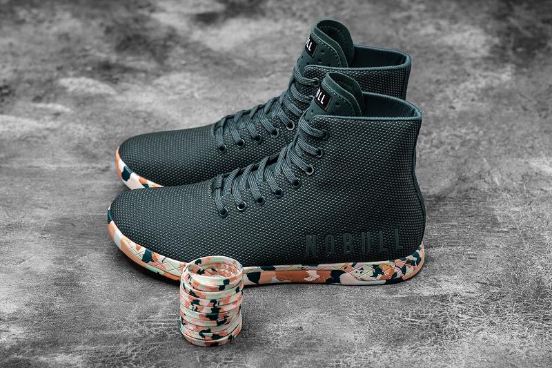 Men's Nobull High-Top Wild Jewel Trainers Turquoise | SG J2394P